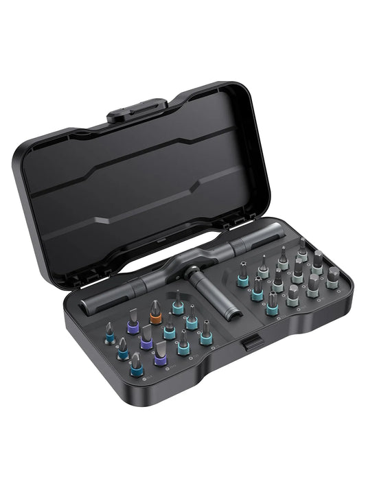 VMAN 24 in 1 Multifunction Ratchet Screwdriver Set with Magnetic Bits