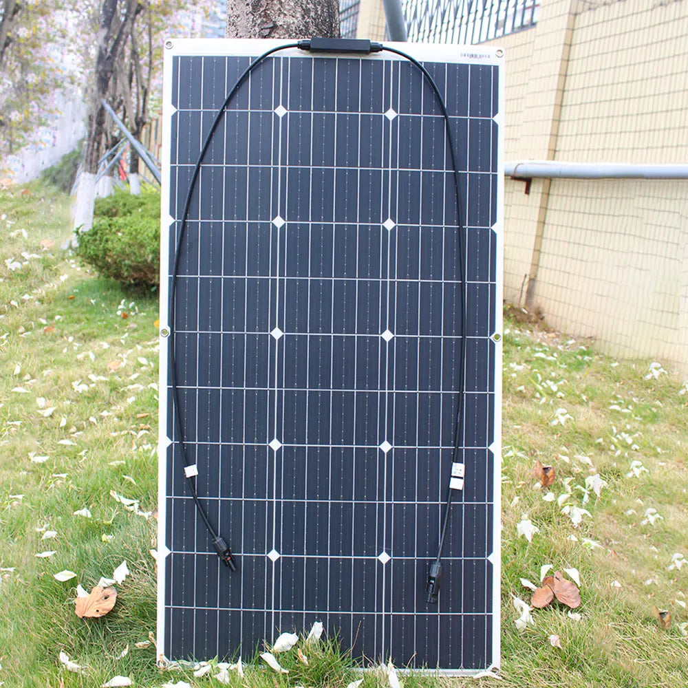12V Flexible Solar Panel Kit Monocrystalline for RV Camping