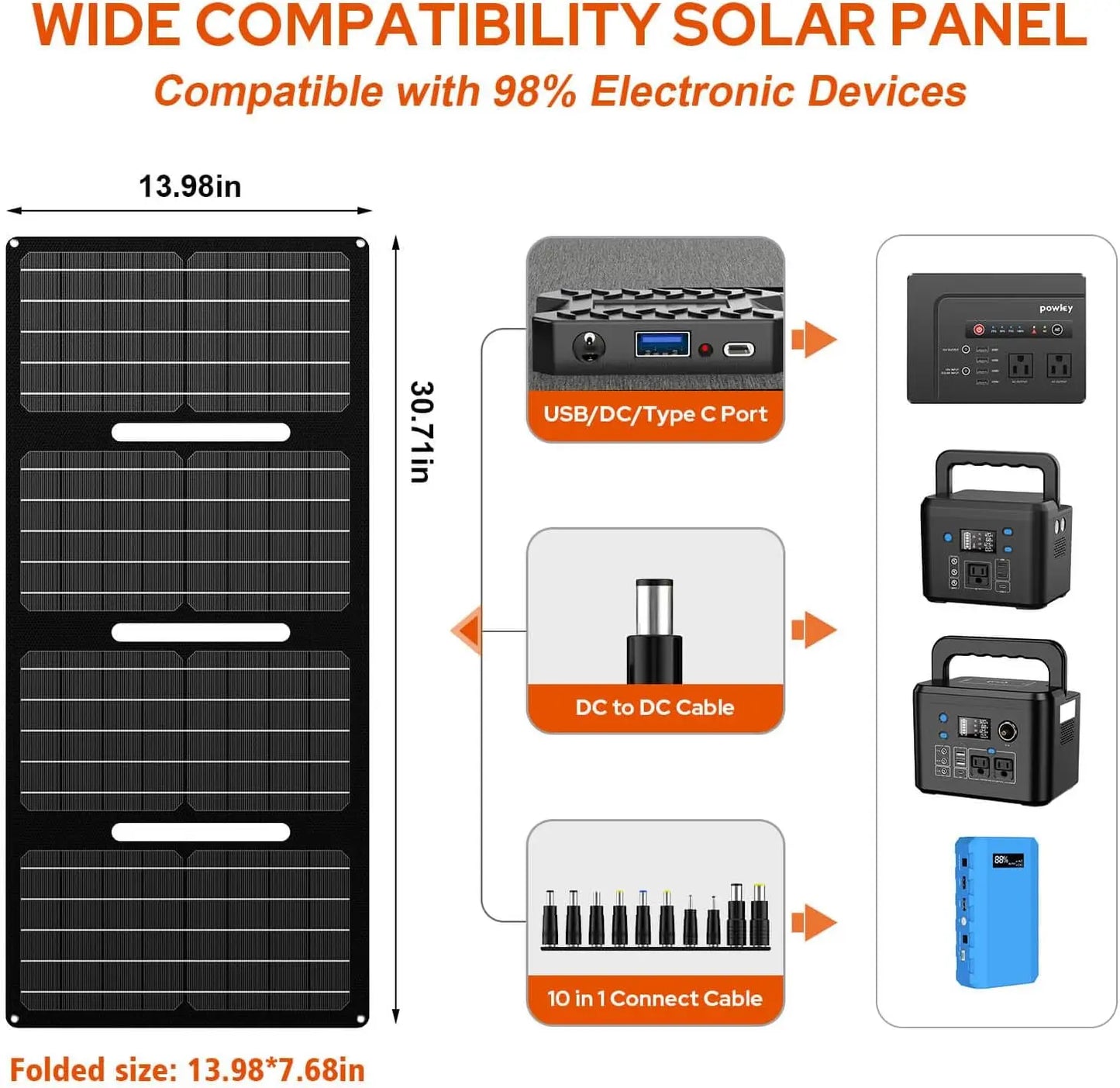 200W Portable Power Station with 40W Solar Panel for Camping