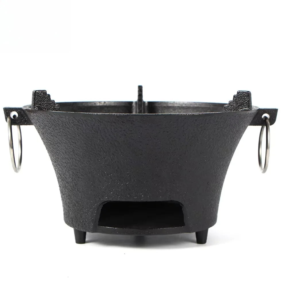 Cast Iron Stove For Outdoor Cooking And Camping Barbecue