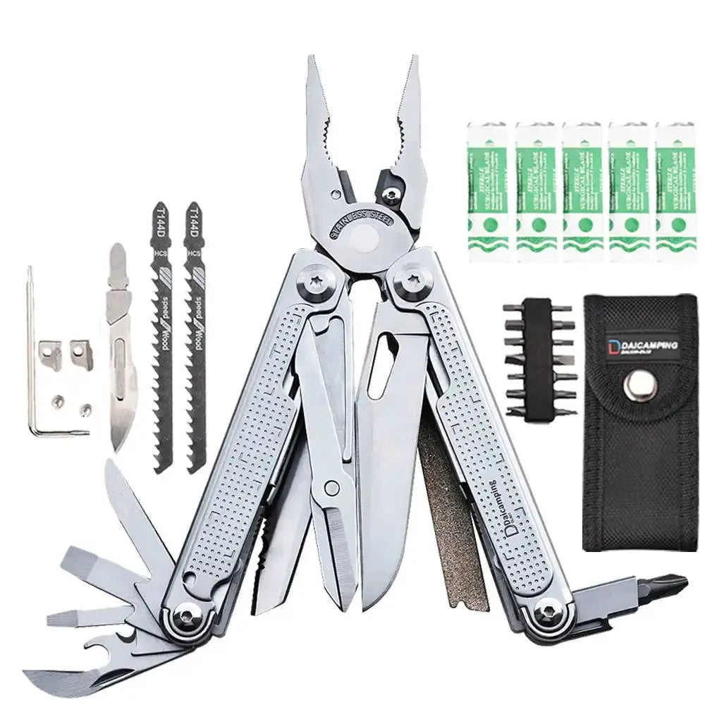 Daicamping DL30 DL301 DL7 Outdoor Camping EDC Plier Set Multifunctional Multitools Hand Multi Tool Folding Multi-tool Kit by Beastly Survival Outlet