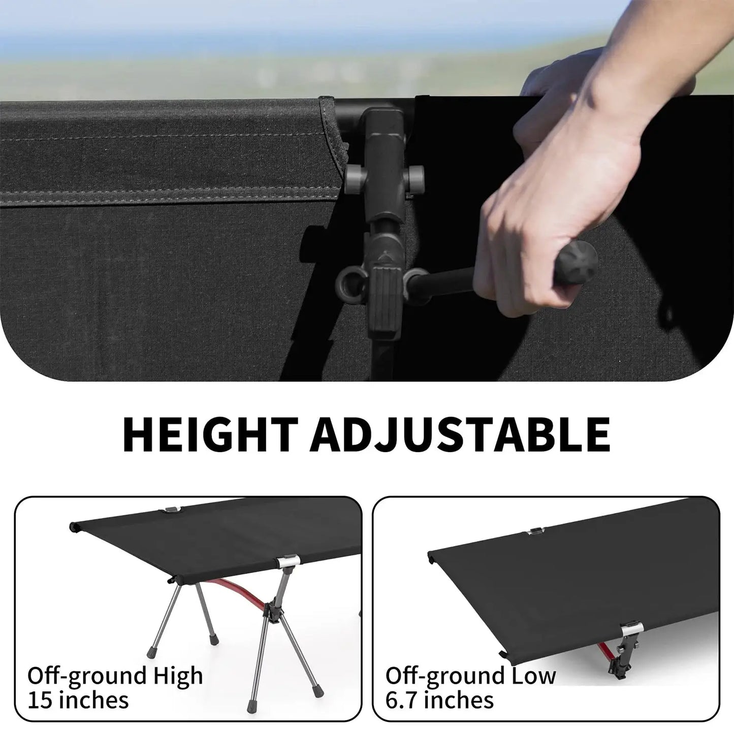 WESTTUNE marching bed, portable folding bed, ultra light aluminum alloy sleeping bed, outdoor camping and travel by Beastly Survival Outlet