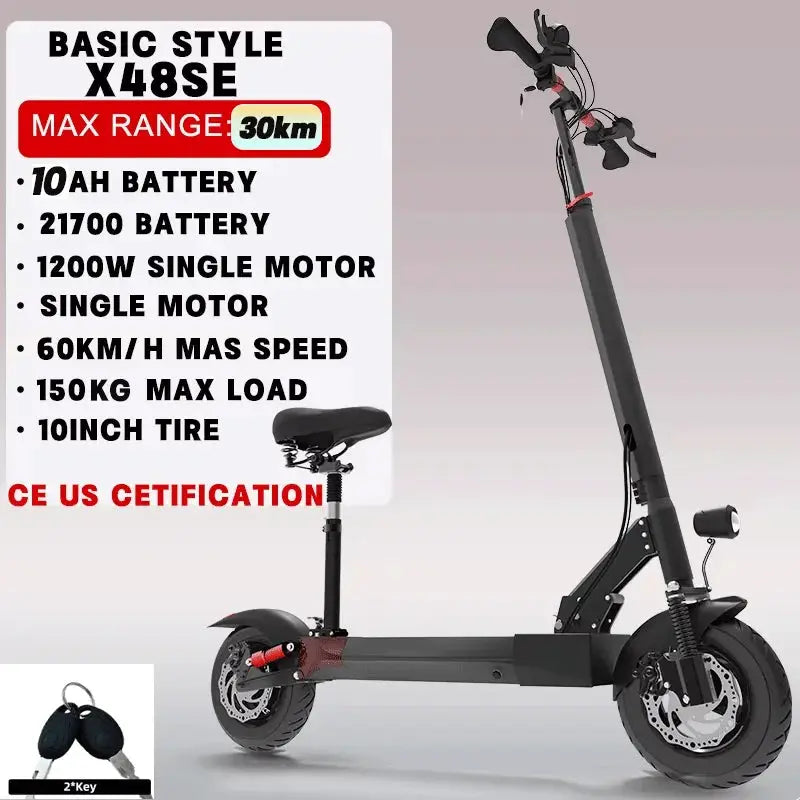 [8 models]10/11 Inch 48V-72V 1000W-6000W Electric Scooter 50-85km/h Fast E Scooter Off Road Electric Kick Scooter Foldable Adult by Beastly Survival Outlet