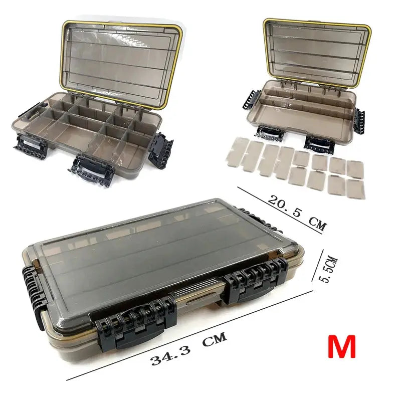 Large-Capacity Waterproof Fishing Tackle Box Fishing Accessories Tool Storage Box Fish Hook Fake Bait Storage Box Fishing Suppli by Beastly Survival Outlet