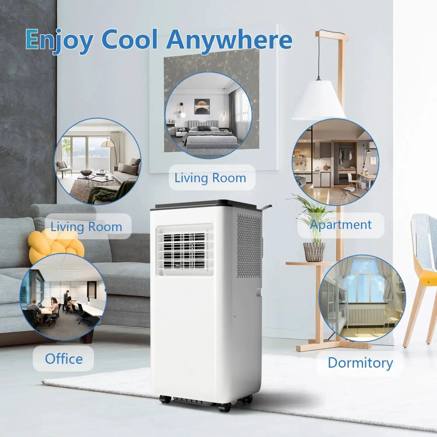8000 BTU Compact Air Conditioner 3 In 1 Cooling Dehumidifier by Beastly Survival Outlet