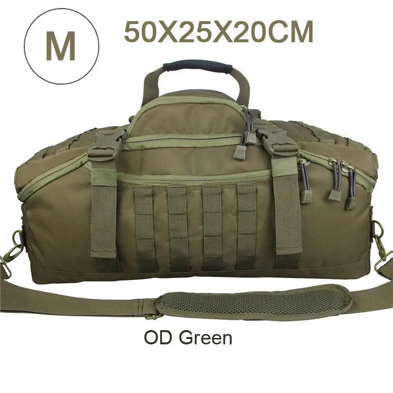 LQARMY 30L 45L 80L Sport Travel Bag Molle Tactical Backpack Gym Fitness Bag Large Duffle Bags for Camping Hunting Fishing by Beastly Survival Outlet