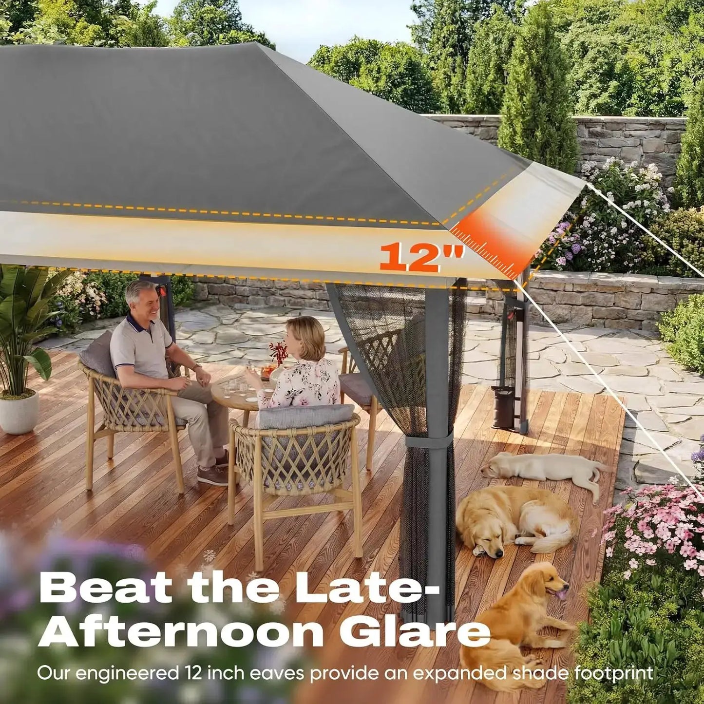 Pop up Gazebo Canopy Tent, One Person Set up Portable Instant Folding Shelter, Outdoor Canopy Tent with, Customized by Beastly Survival Outlet