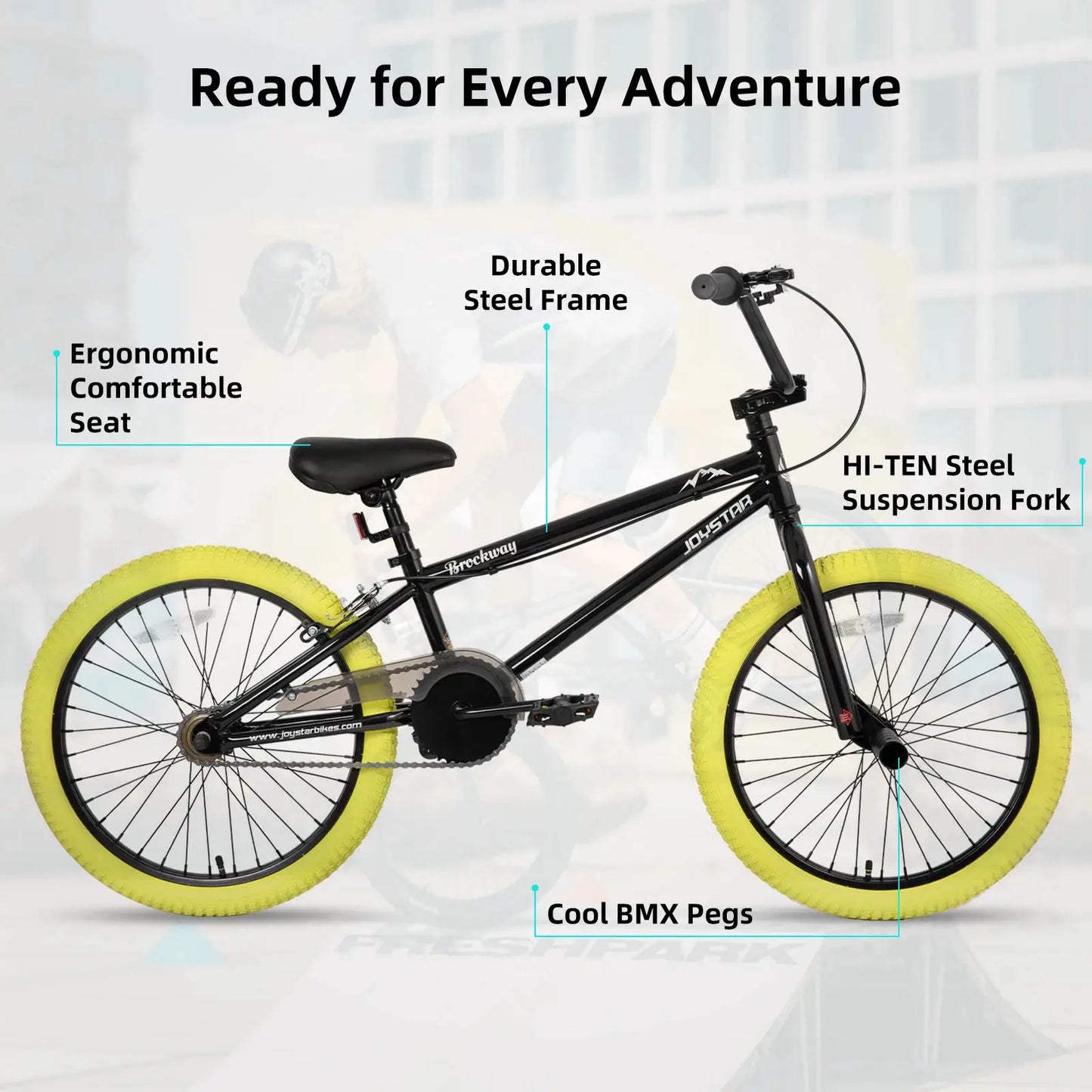 JOYSTAR Freestyle Kids BMX Bikes 20" 24" Kids Bicycles for 6-14 Years Boys Girls and Beginner-Level Riders 2 Pegs by Beastly Survival Outlet
