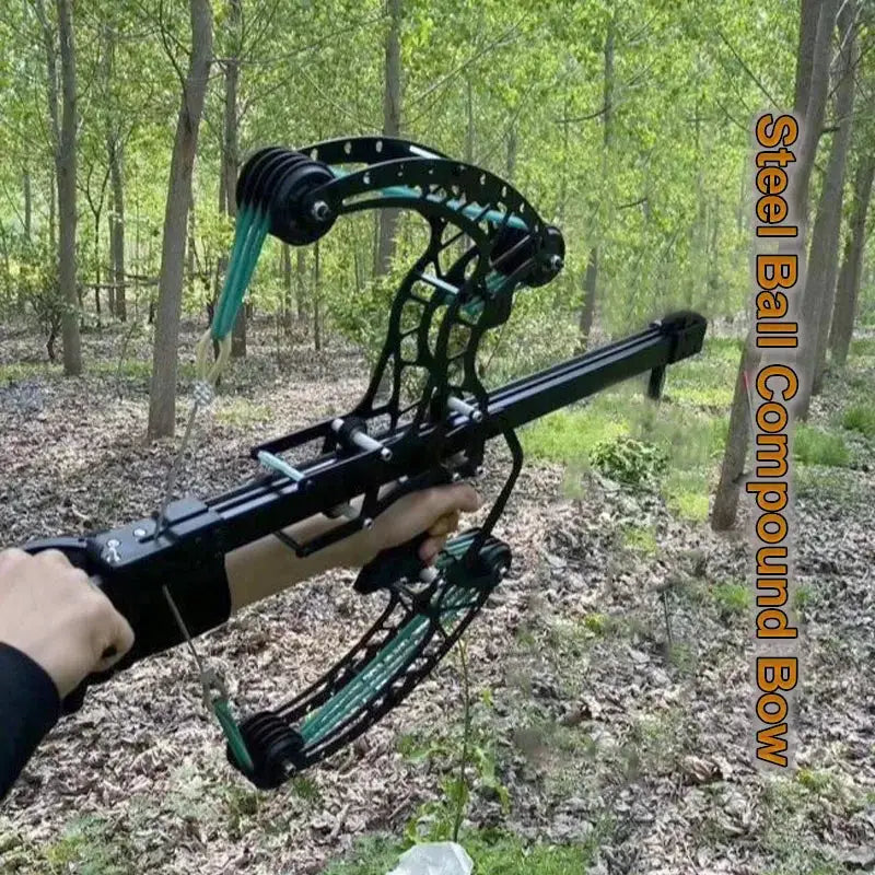 High Precision Mechanical Pulley Bow New Type Composite Steel Ball Bow Dual Purpose Adult Outdoor Sports Slingshot by Beastly Survival Outlet