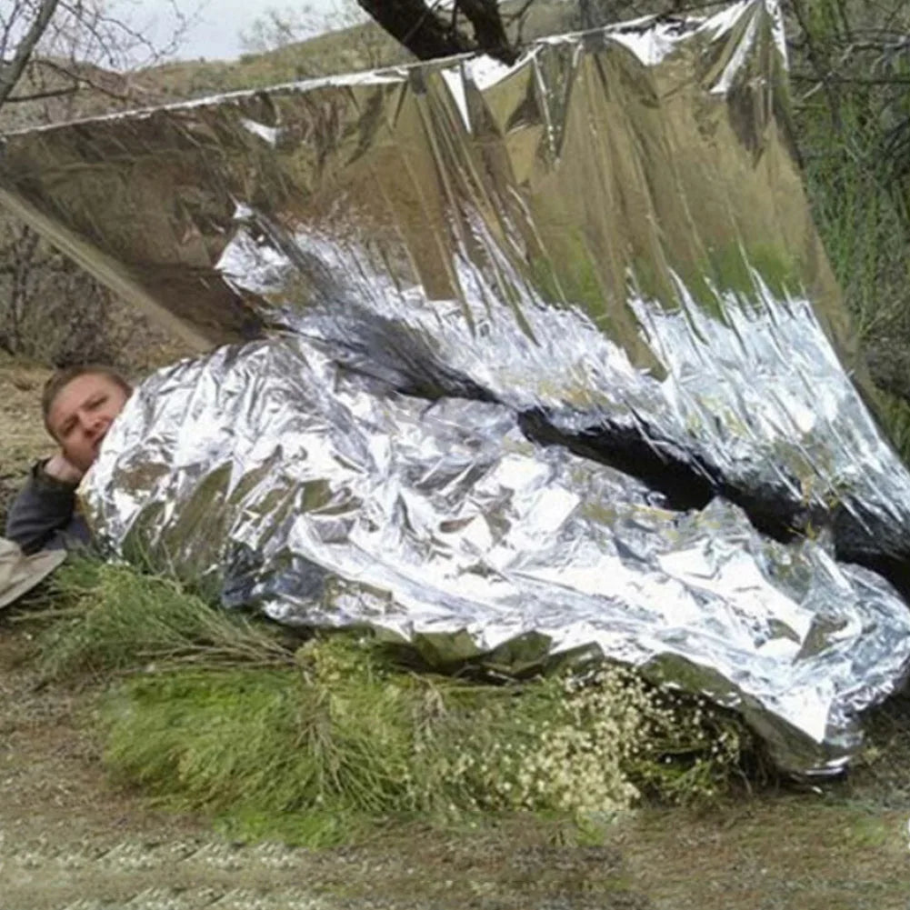 1-20pcs Emergency Mylar Thermal Blanket Foil Space Blanket Designed for NASA Body Warmer Outdoor First Aid Camping Hiking Travel by Beastly Survival Outlet