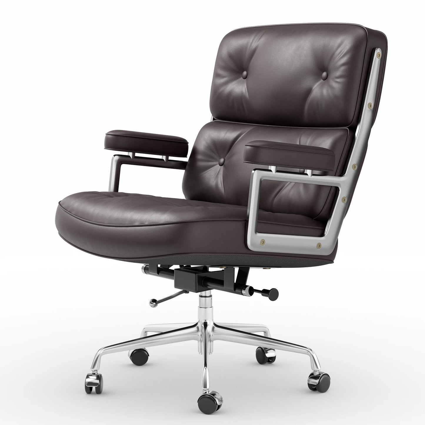 Executive Leather Chair With Thick Back Ergonomic Swivel Pro