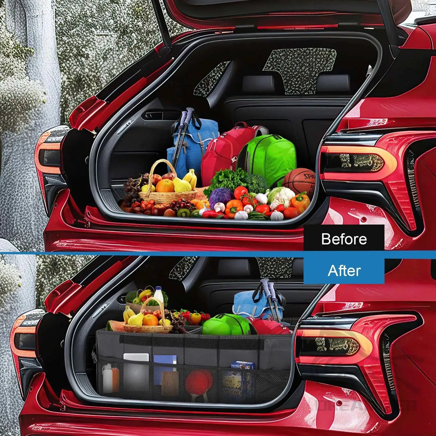 Car Organizer Trunk Storage Bag Large Capacity Auto Multiues Tools Storage Box Bag Stowing Tidying Car Trunk Organizer Bag by Beastly Survival Outlet