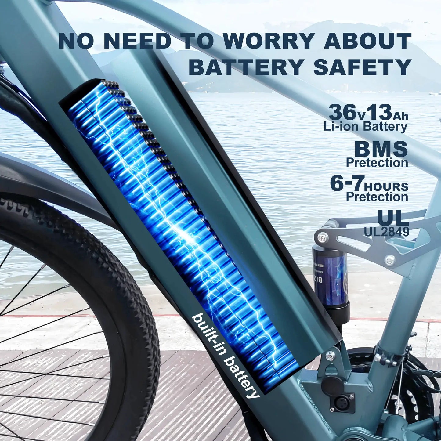 Electric Bike For Adults 750W Brushless 25MPH Commuting City by Beastly Survival Outlet