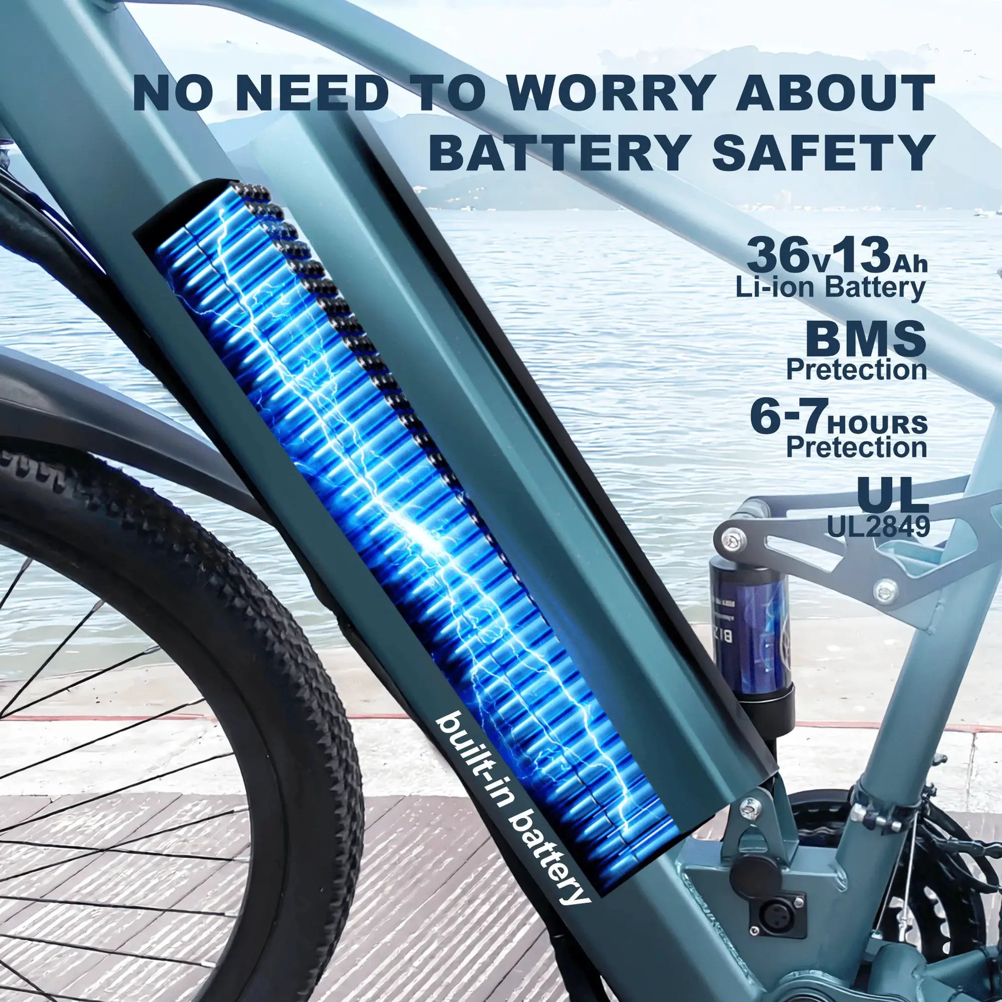 Electric Bike For Adults 750W Brushless 25MPH Commuting City by Beastly Survival Outlet