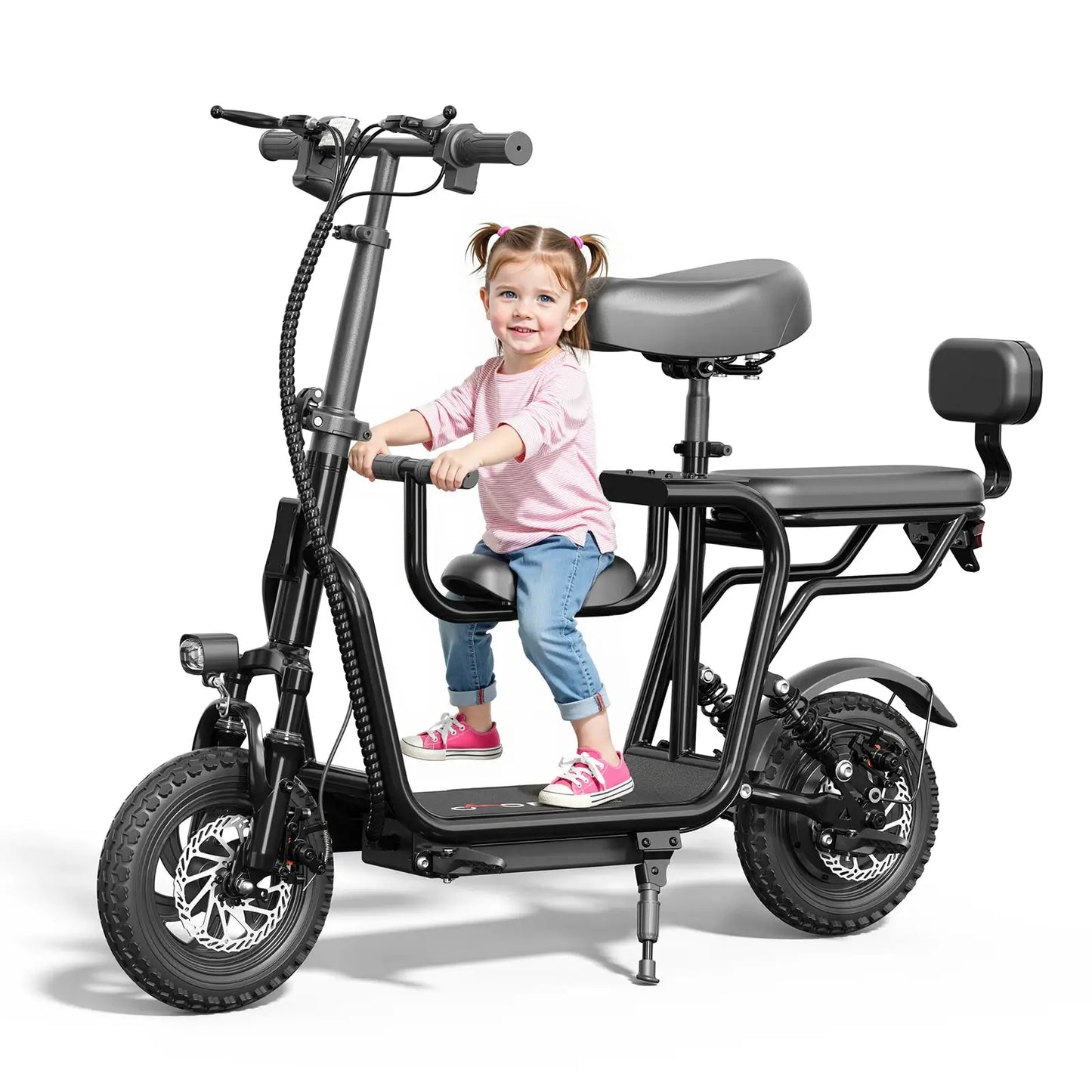 14" Foldable Electric Scooter with Seat for Adult,Peak 750W Motor with 48V 10Ah Dual Disc Brakes 20 Miles Range 4-6 Hours Charge by Beastly Survival Outlet
