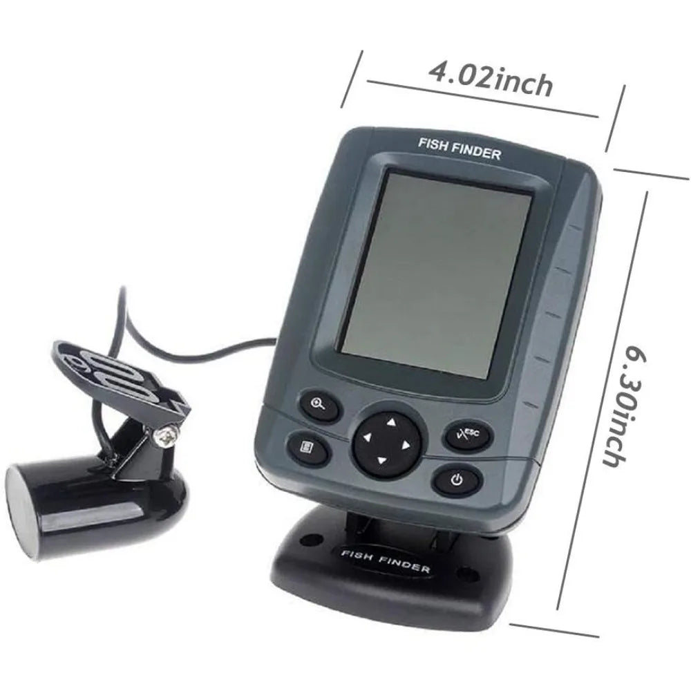 Color LCD Boat Fish Finder Dual 200KHz 83KHz Sonar 80M