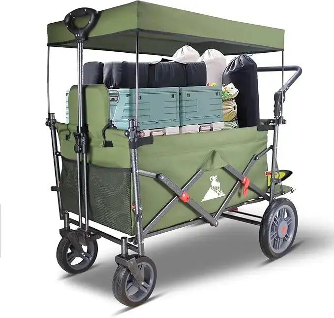 Heavy Duty Foldable Trolley Quick Release Wheels And Seats 2 by Beastly Survival Outlet