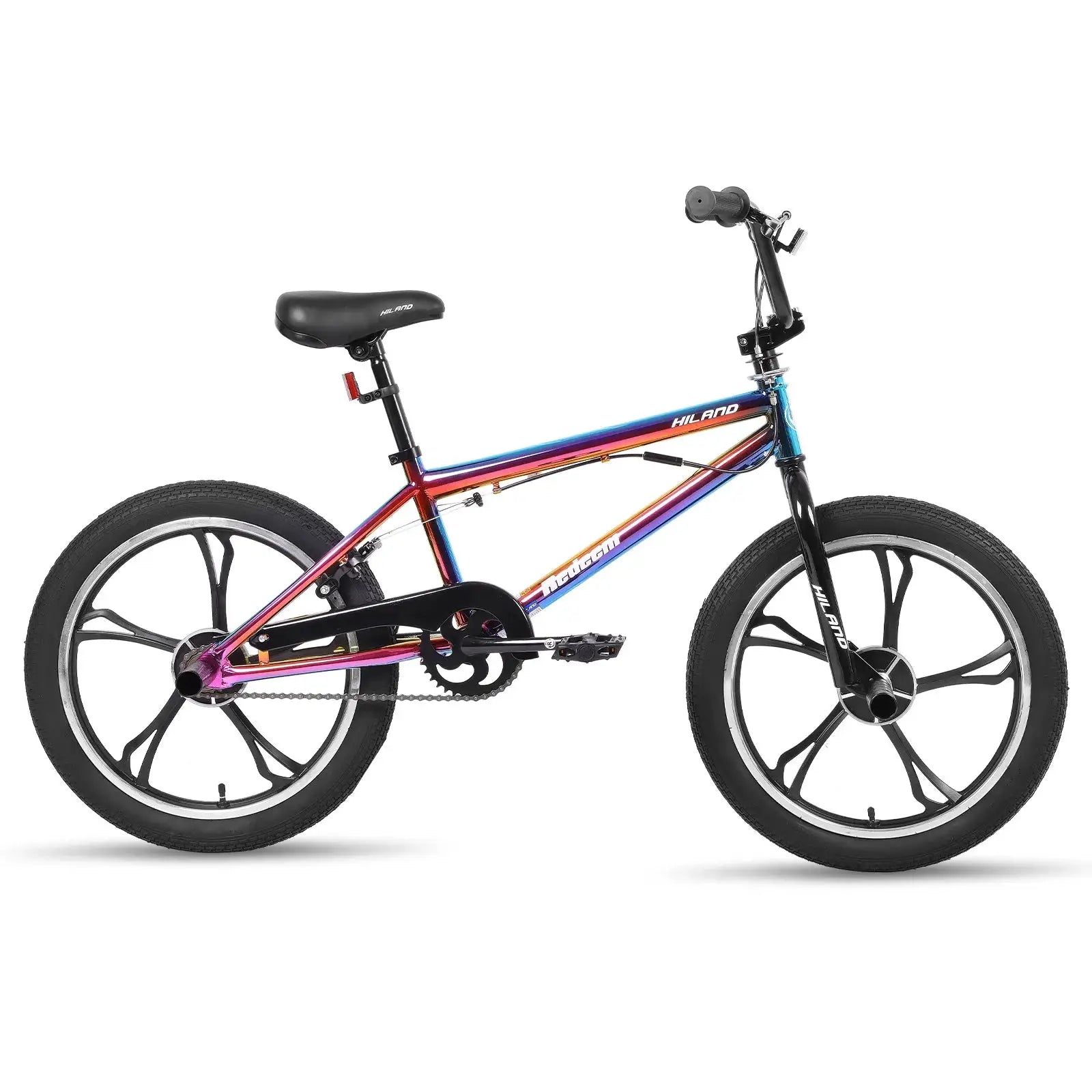 Hiland 20 Inch Kids BMX Bike for Boys Girls Ages 5-12, 360 Degree Rotor Freestyle, 4 Pegs Single Speed Kid’s BMX Bicycle by Beastly Survival Outlet