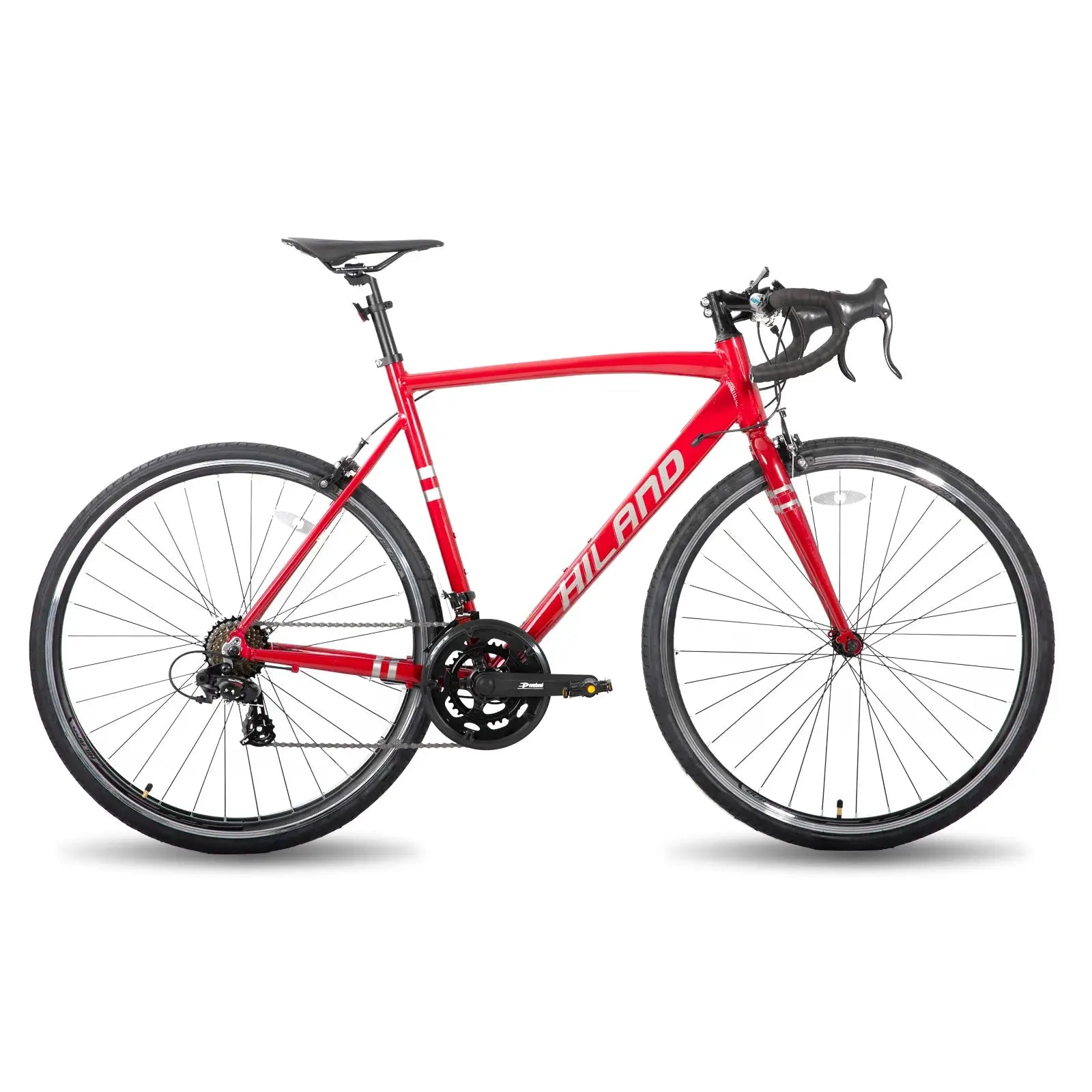 Hiland Aluminum Road Bike,Shimano 14 Speeds, 53/57cm Frame, Racing Bike for Men Mens Racing Bike by Beastly Survival Outlet
