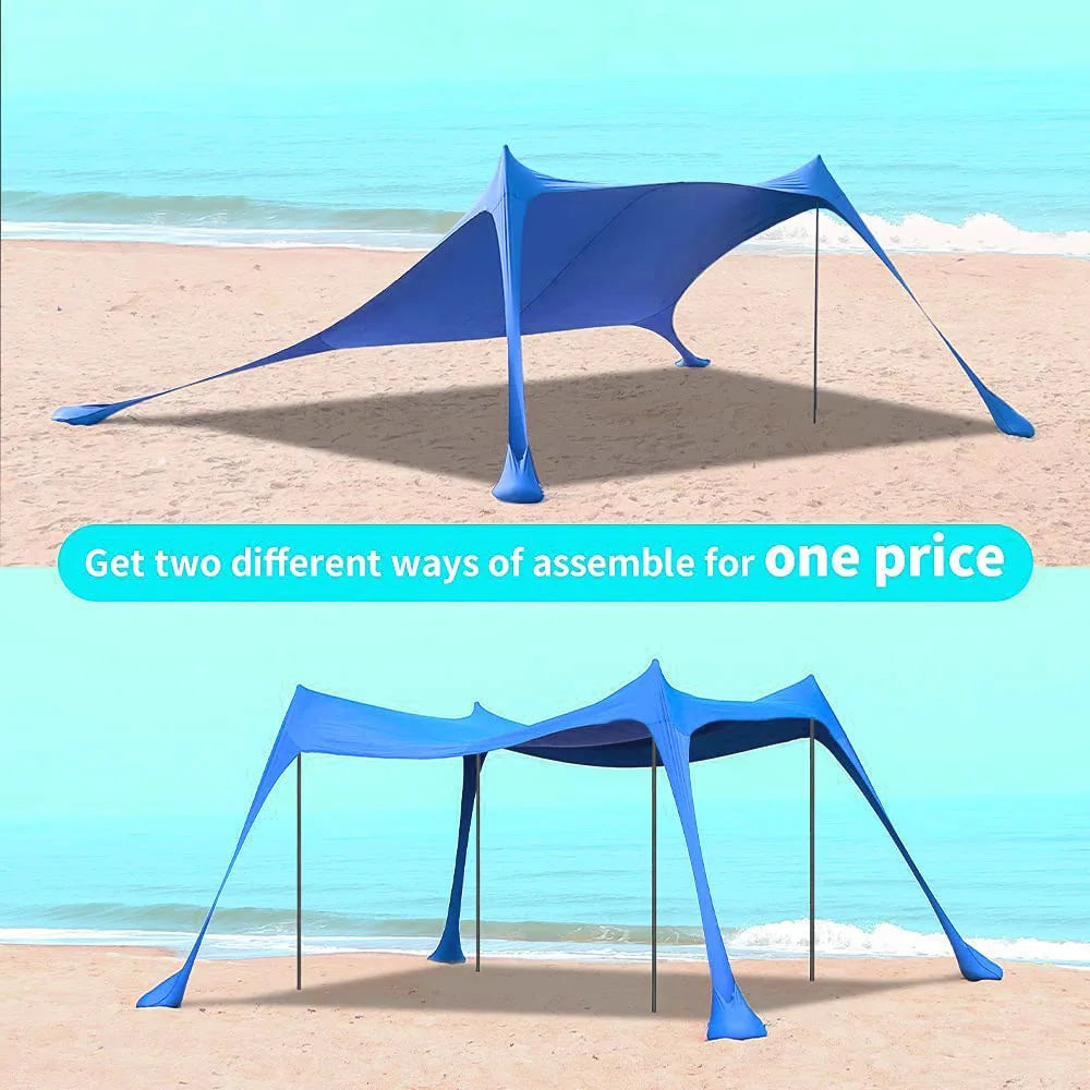 Portable Outdoor Canopy Tent for Lawn Beach Camping Protection