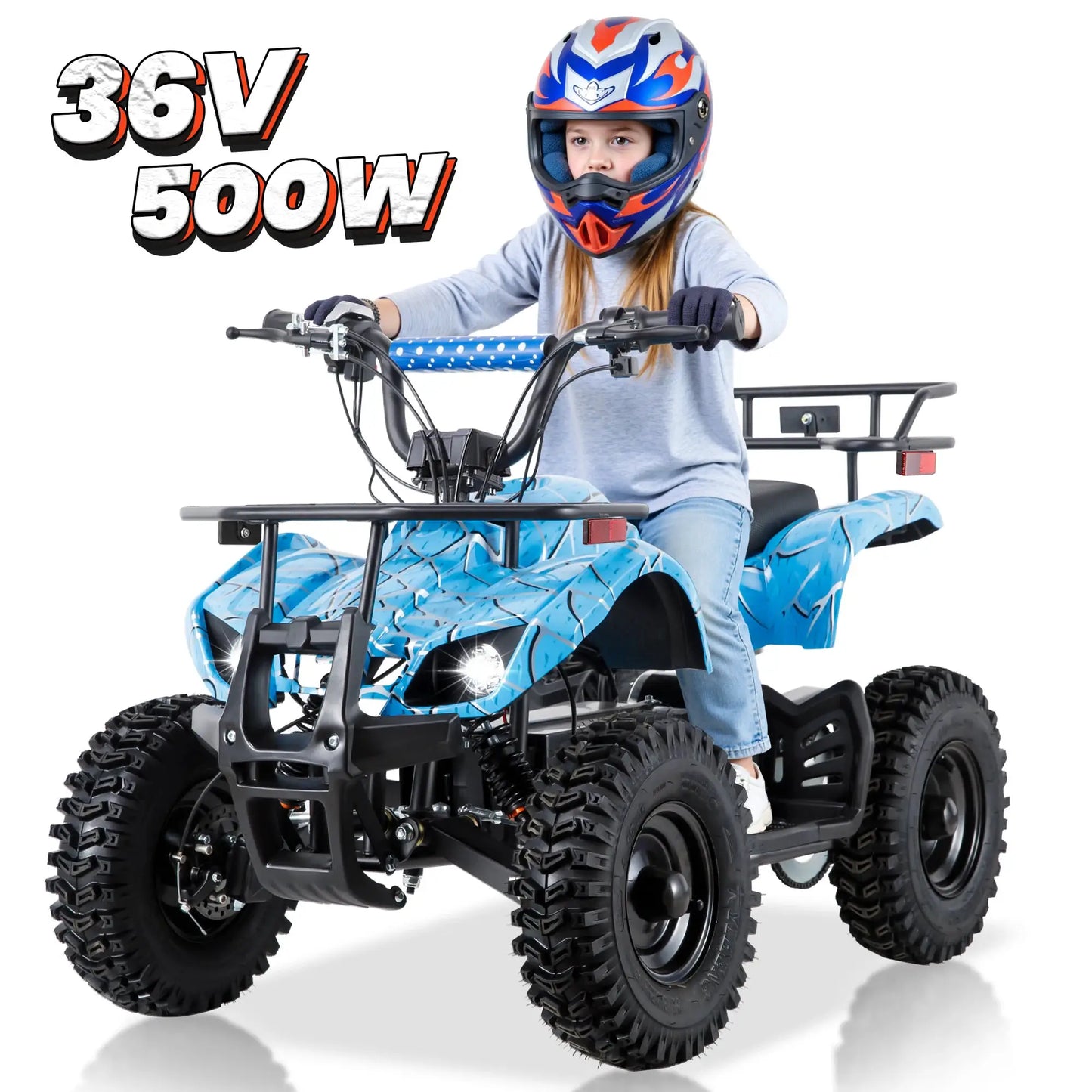 36V Electric ATV Quad With 500W Brushless Motor For Kids Fun by Beastly Survival Outlet
