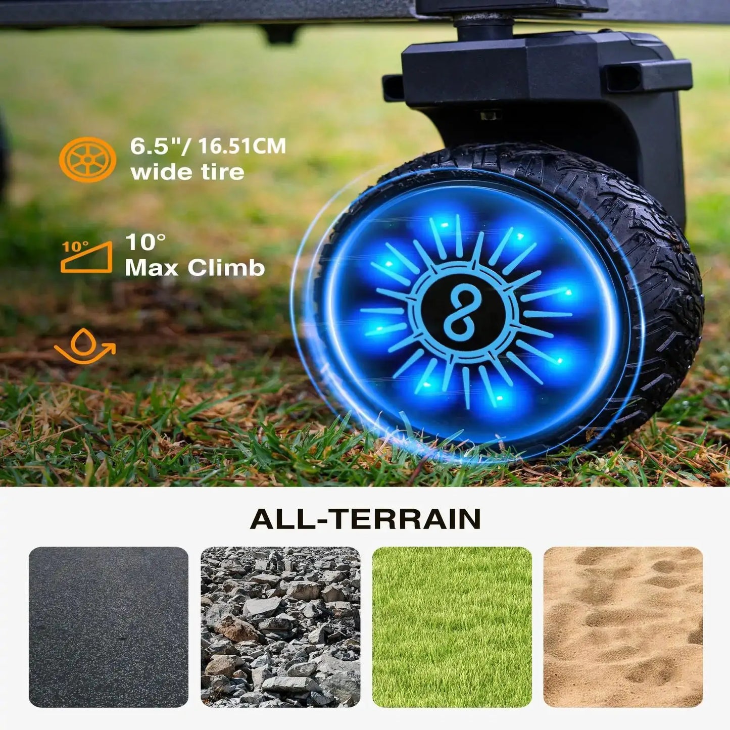 Foldable Electric Utility Wagon - Dual/Single 300W Motor Options, 6.5" All-Terrain Wheels - Perfect for Camping, Gardening & Shopping. by Beastly Survival Outlet