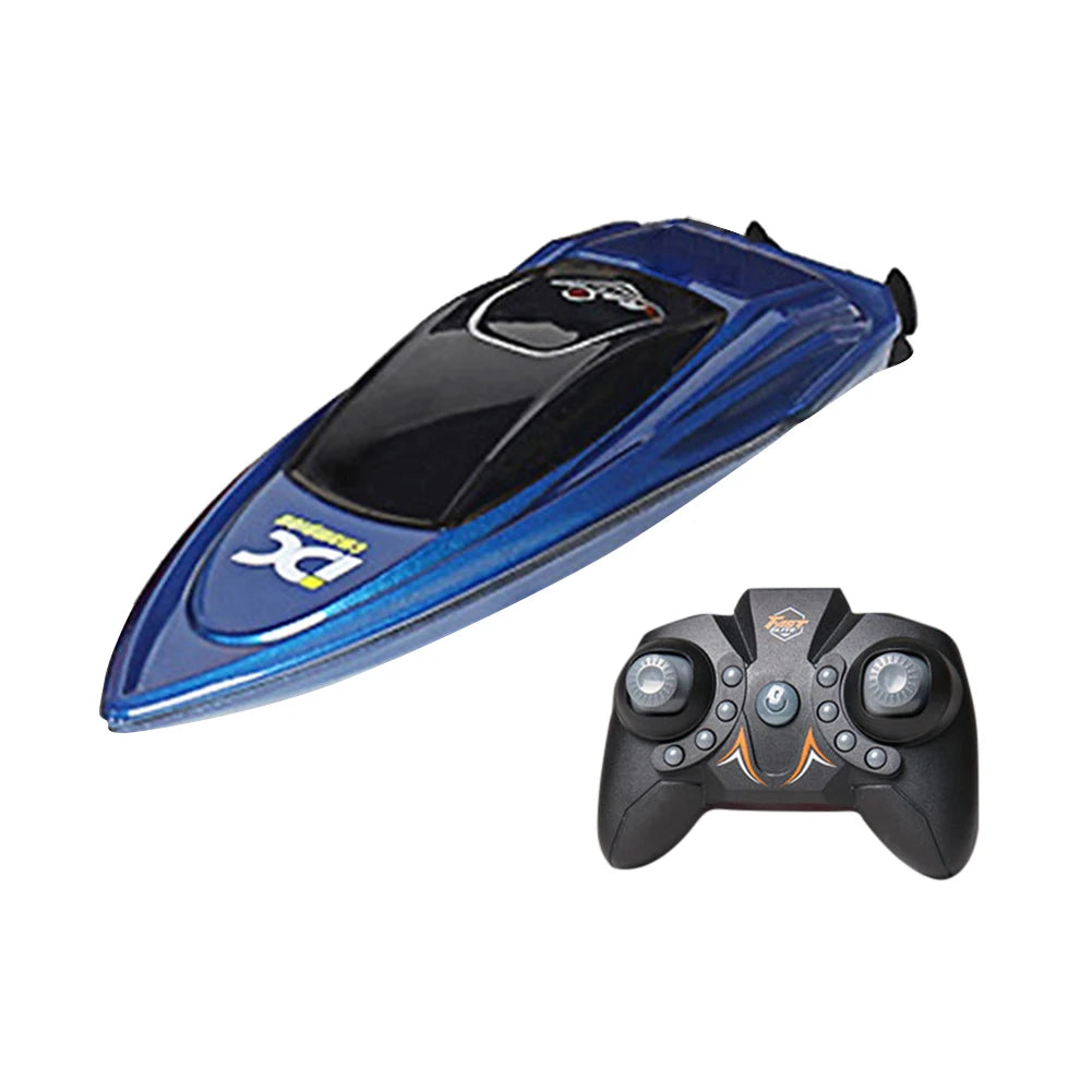 LED Light Waterproof Remote Control Boat 2 4 GHz High Speed Mini RC Ship for Pool And Sea Fun