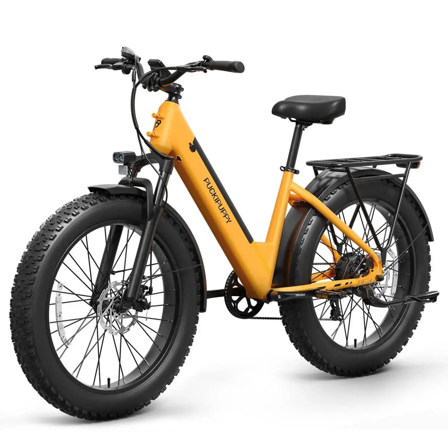 PUCKIPUPPY Samoyed Electric Bike 960W Peak 28MPH Commuter E-Bike All Terrain 26" Fat Tire Electric Bicycle with 2-Year Warranty by Beastly Survival Outlet