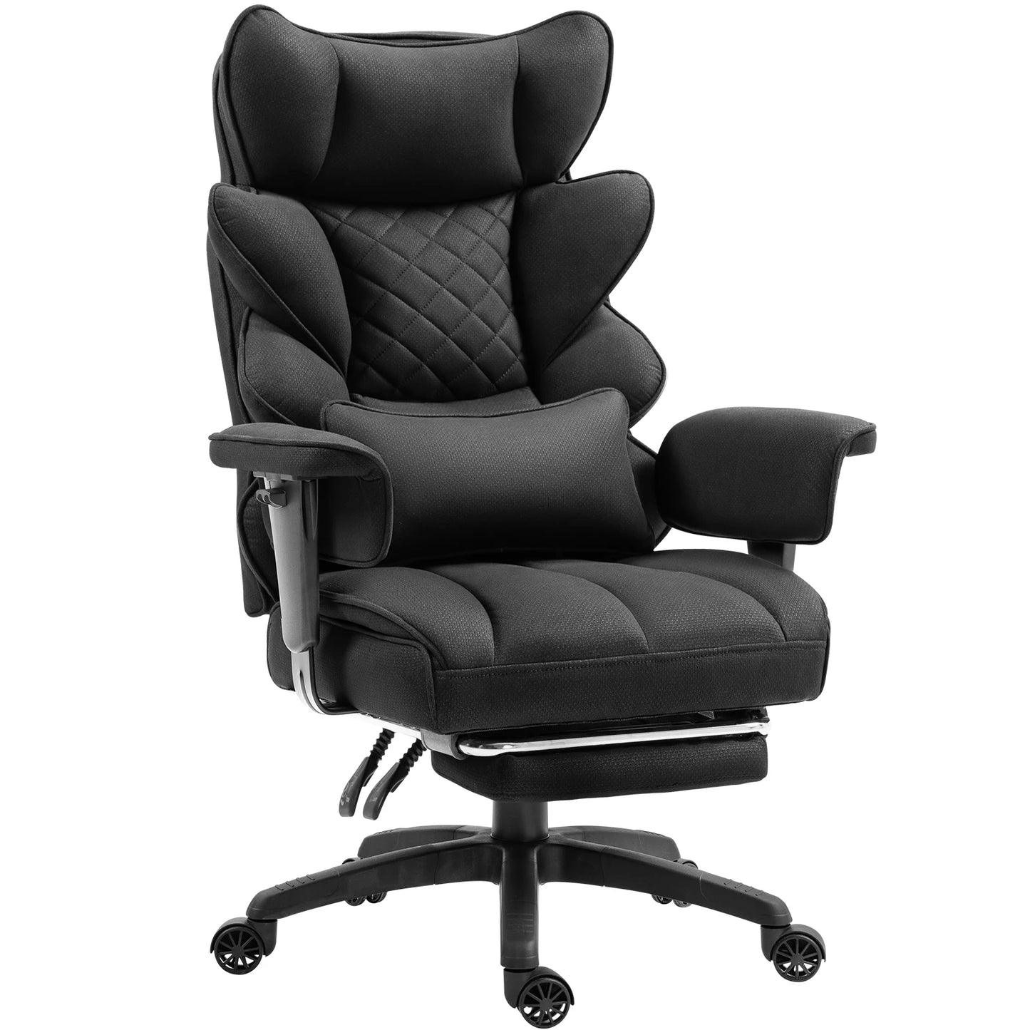 Dowinx Big and Tall Office Chair with Lumbar Support and Cushion