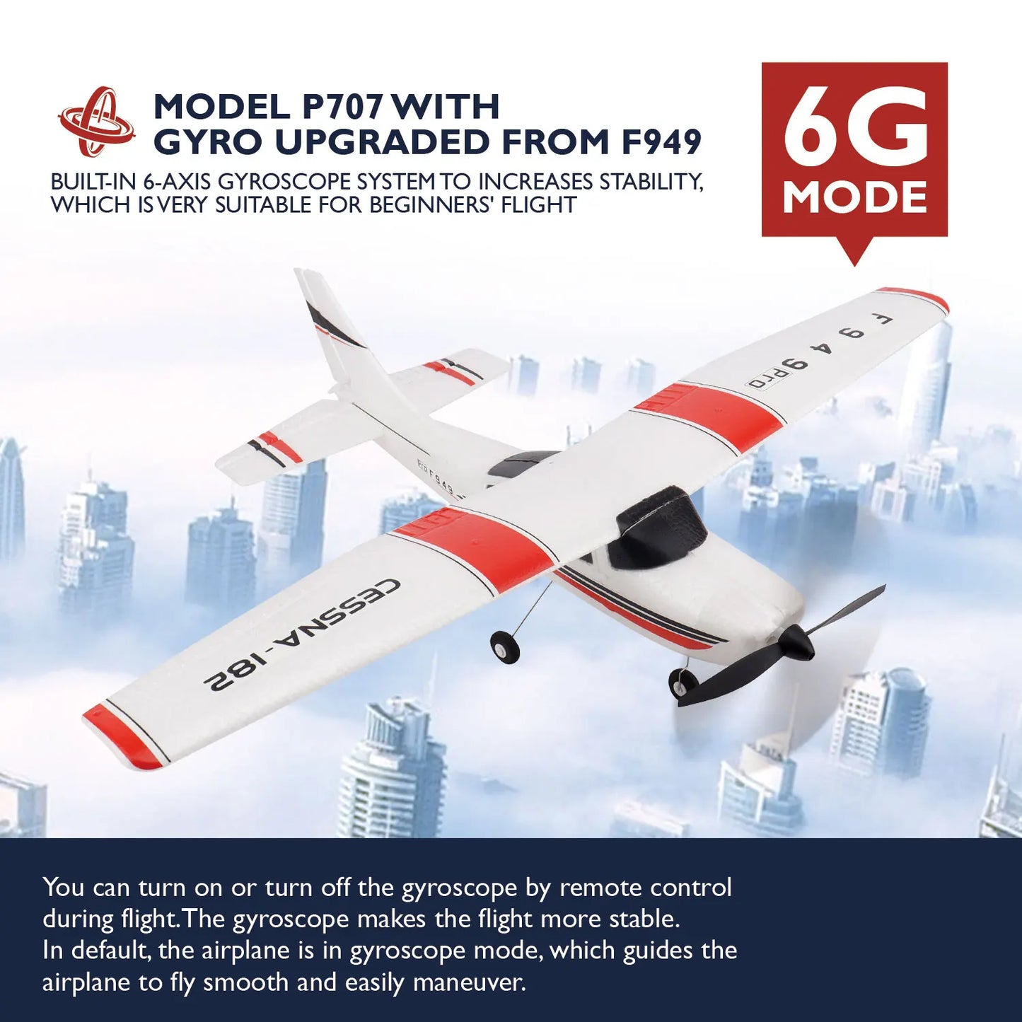 WLtoys F949S Gyro RC Airplane 3 Channel 24G Upgrade