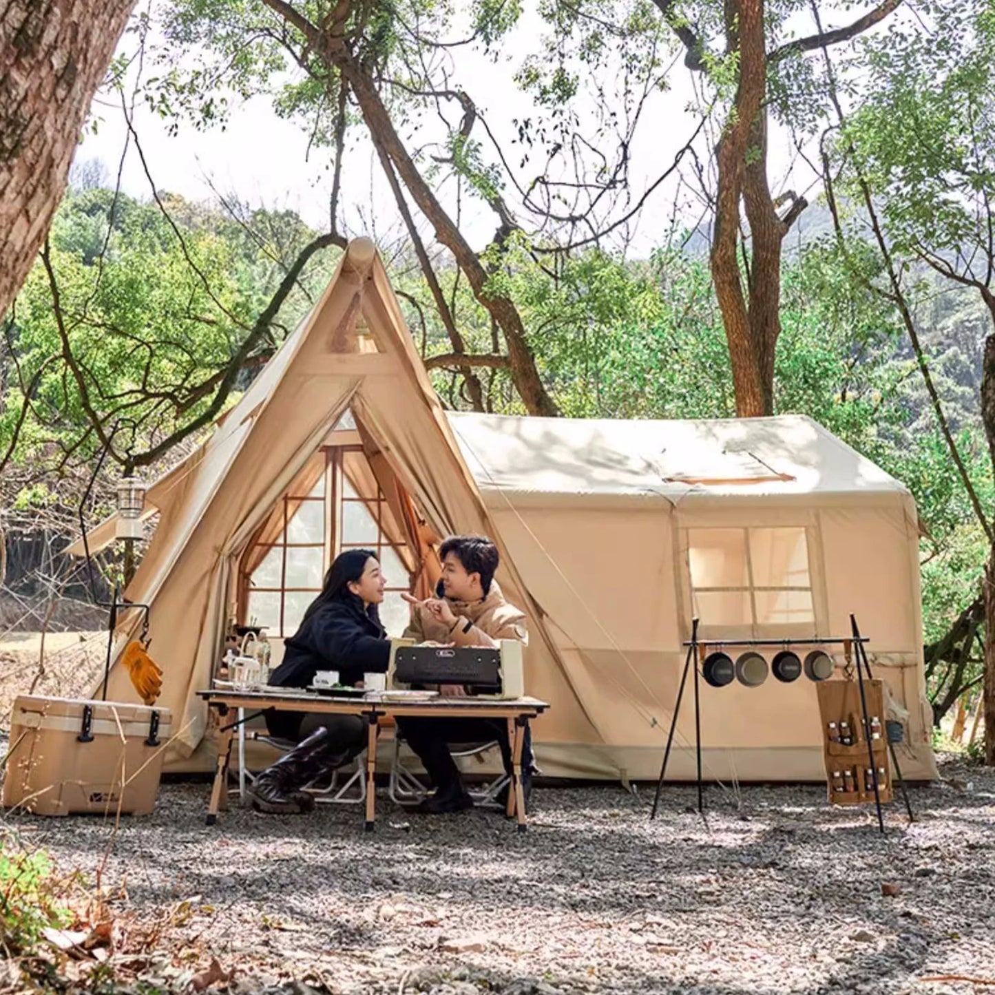 Large Inflatable Cabin Tent 8 To 10 Person 135 Sq Ft