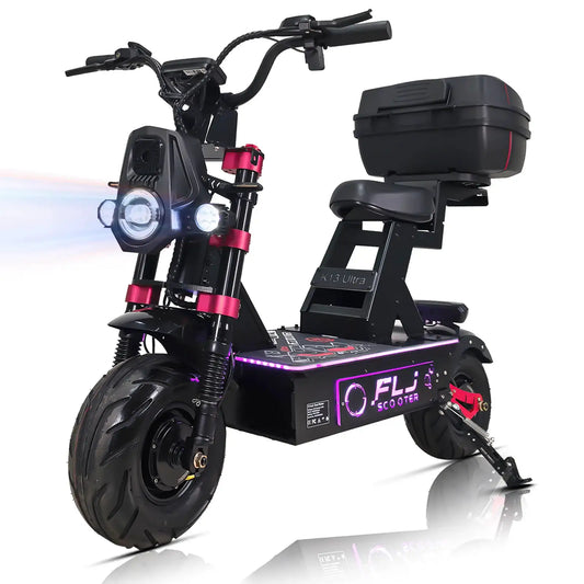 K13 Ultra 12000W Electric Scooter with 72V 100AH Big Battery APP/NFC fast speed Fat Wheel E Scooters by Beastly Survival Outlet