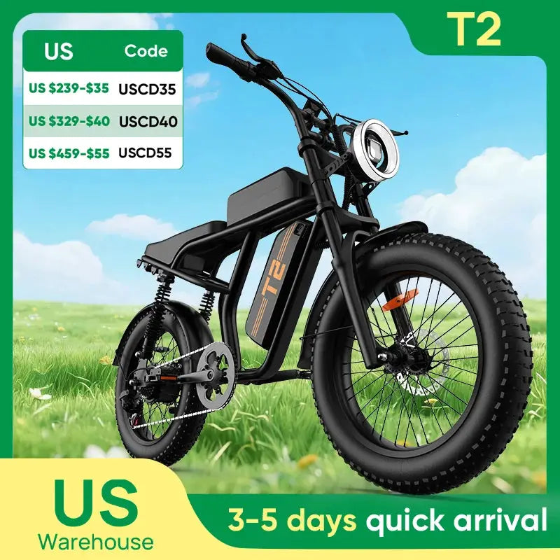 Peak 1500W Electric Mountain Bike With Removable 48V Battery by Beastly Survival Outlet