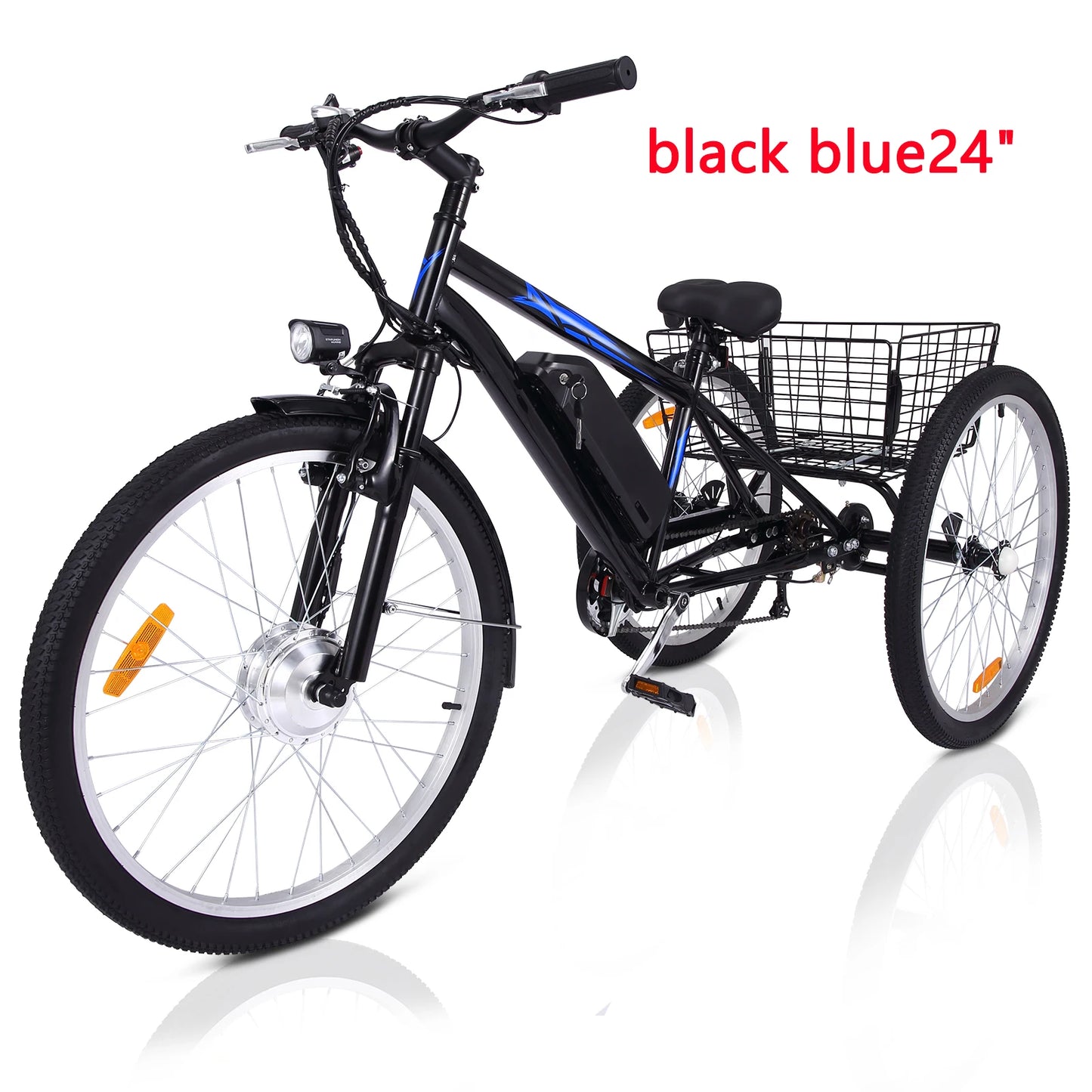 350W Electric Tricycle for Adults with 24 Inch Fat Tires