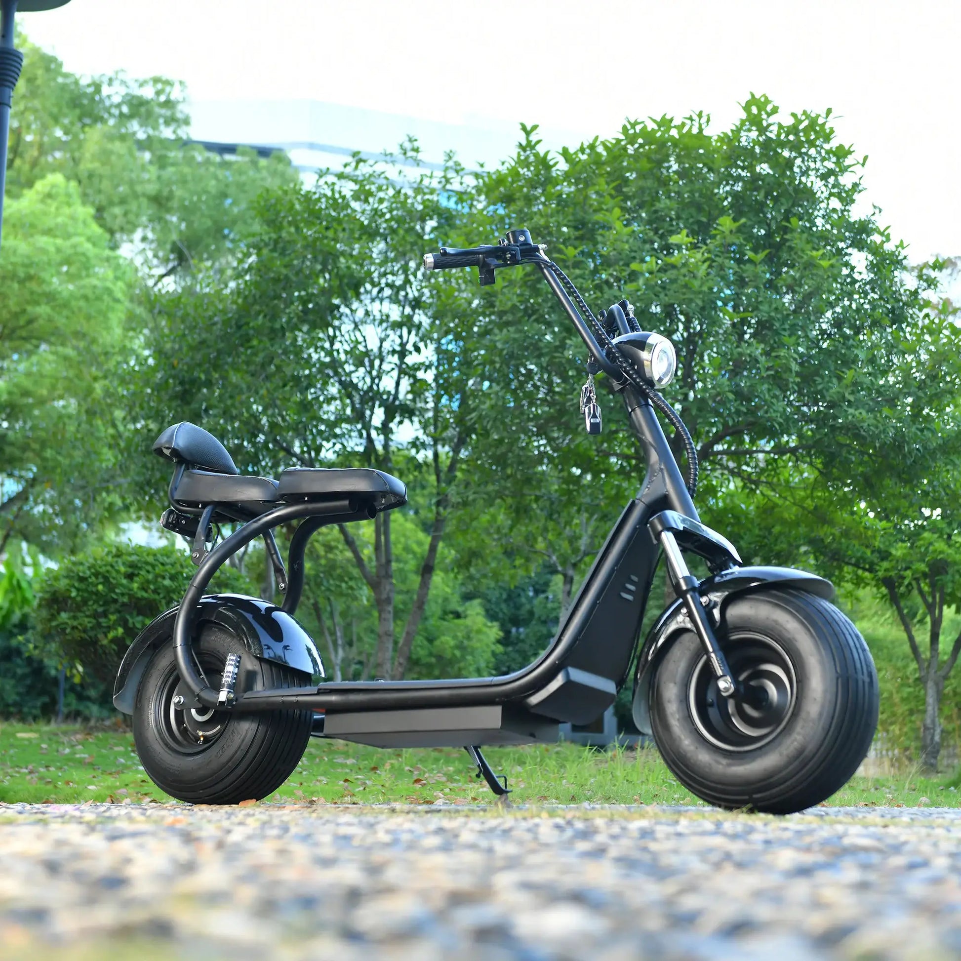 Fat Tire 60V 20Ah 3000W Lithium Electric Scooter Black by Beastly Survival Outlet
