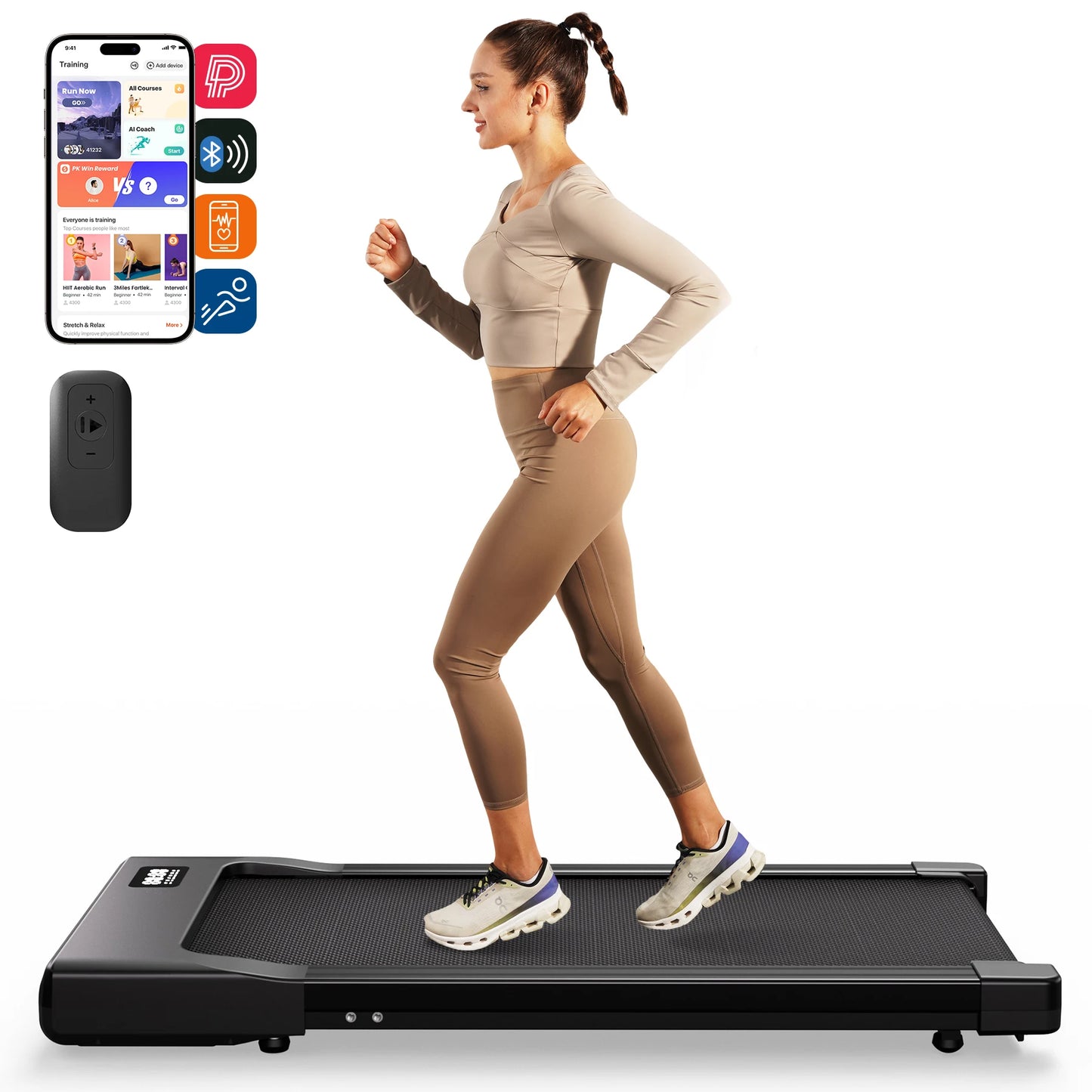 Walking Pad Under Desk Treadmill 2 In 1 With Remote Display