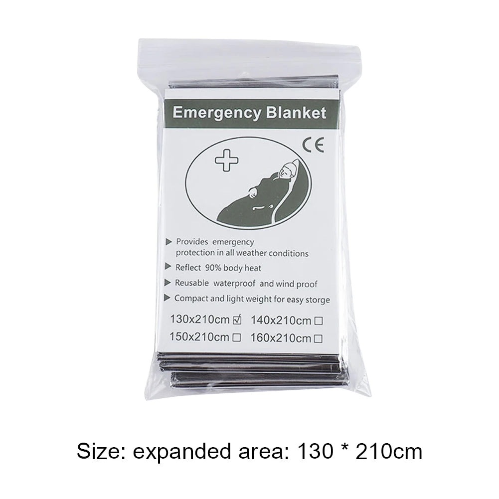 1-20pcs Emergency Mylar Thermal Blanket Foil Space Blanket Designed for NASA Body Warmer Outdoor First Aid Camping Hiking Travel by Beastly Survival Outlet