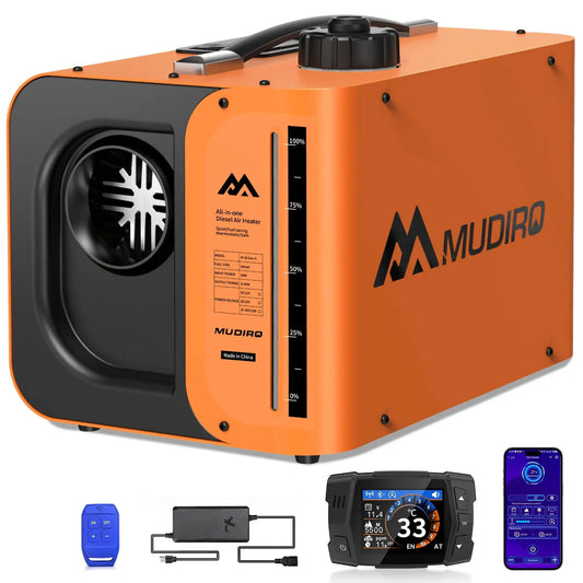 Mudiro 8KW Diesel Heater 12V 24V 240V With CO Protection TFT by Beastly Survival Outlet