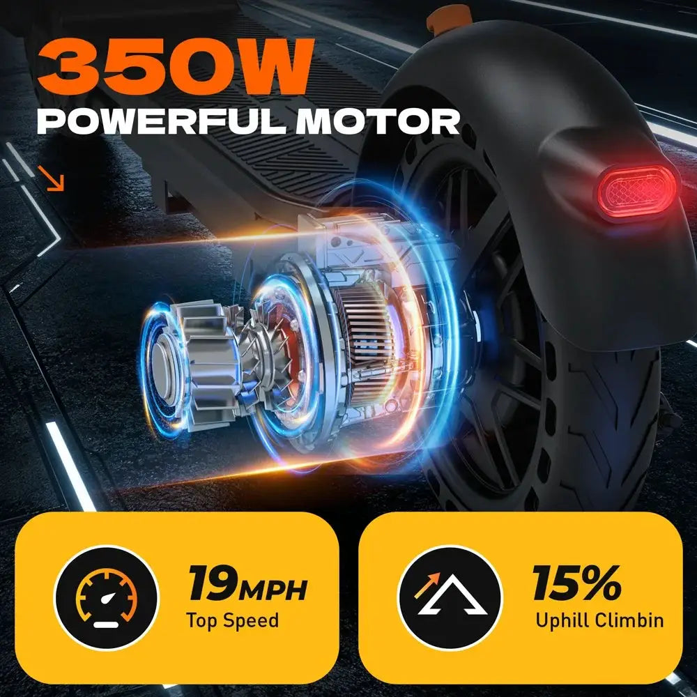 C8 Adult Electric Scooter 350W 19mph Max Speed 8.5 Inch Tire Foldable E Scooters 16 Miles Max 36V 5.2AH US Stock Fast Delivery by Beastly Survival Outlet