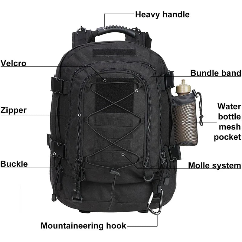 Military Tactical Backpack Molle Outdoor Rucksack Adventures