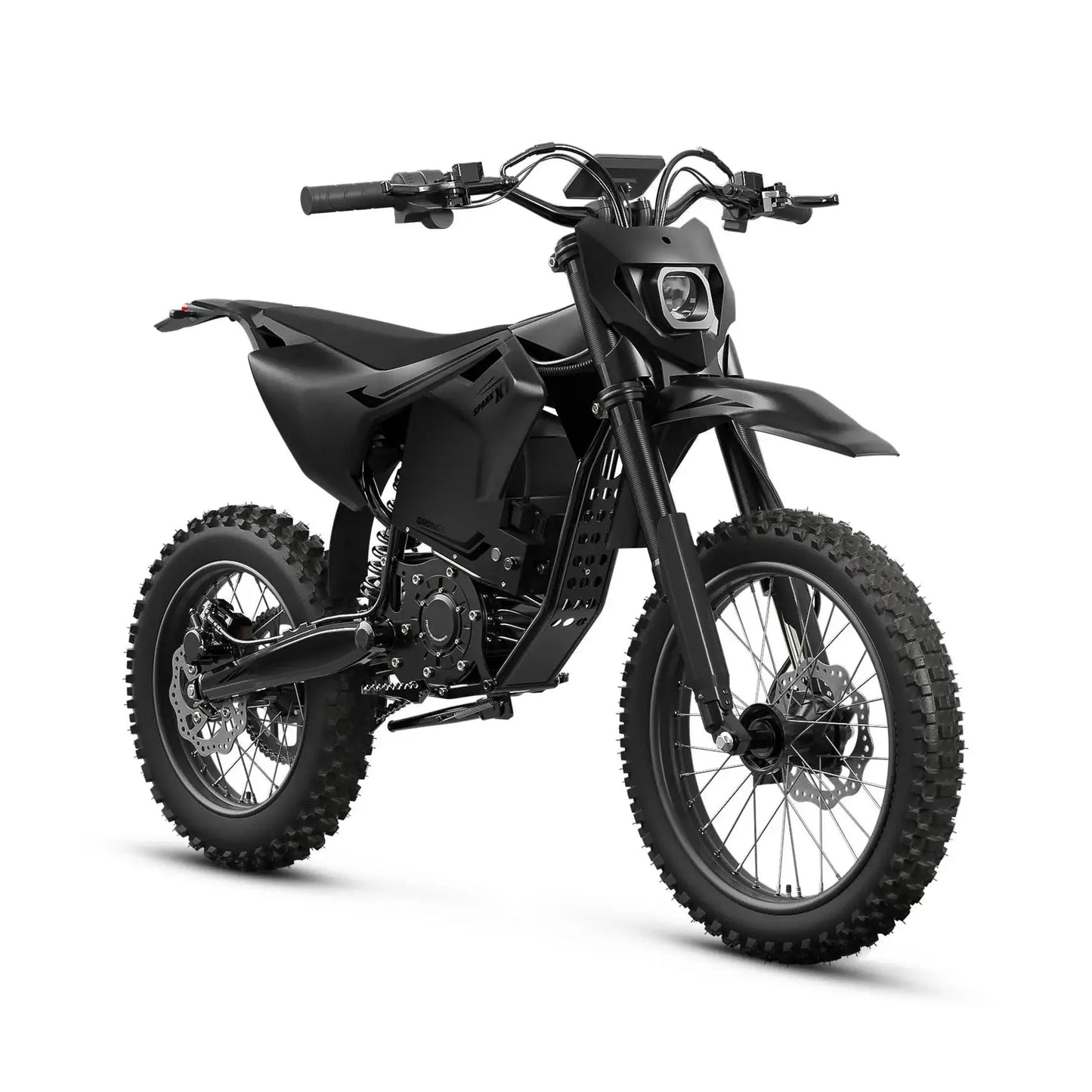QRONGE X1 Spark L Electric Dirt Bike, 60V 28.8Ah Battery, 4500W Peak Mid-Drive Motor Electric Motorcycle, 17"/14"Fat Tire, 50MPH & 60 Mile Range, 3 Speeds Full Suspension E Bike for Teens & Adults + 1 Year Warranty by Beastly Survival Outlet
