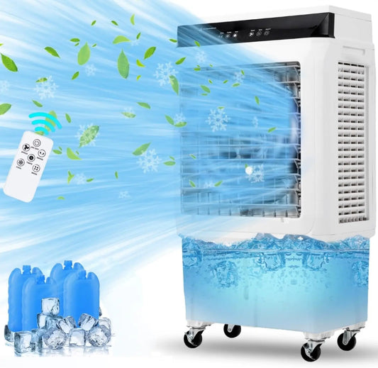 Evaporative Air Cooler 1800 CFM With Remote and Ice Packs