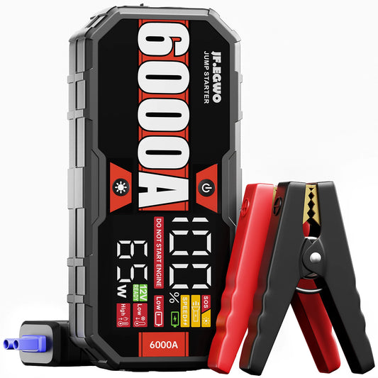 Car Jump Starter 6000A Portable Power Bank PD65W 12V