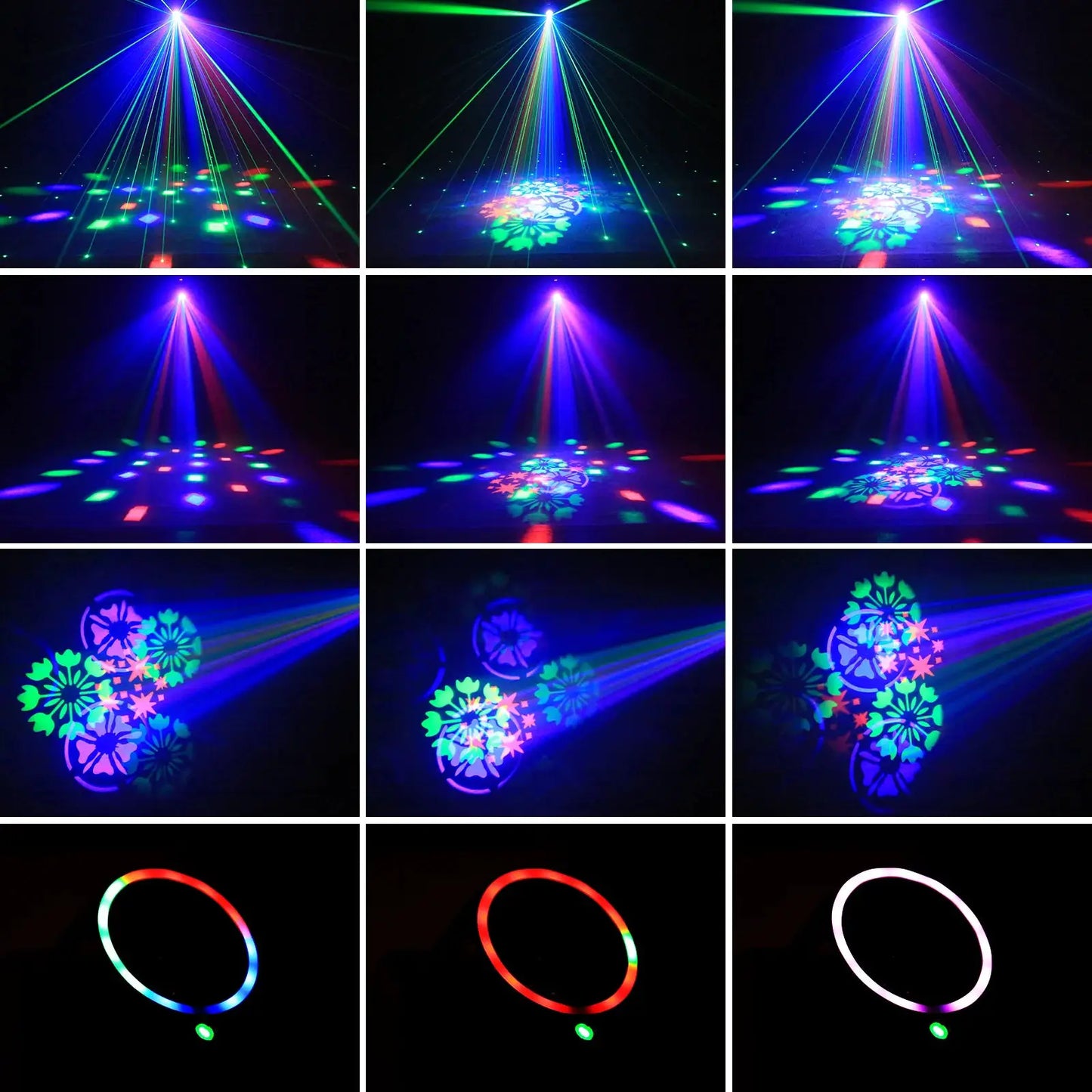 U'King Mini 30W Beam Pattern Moving Head Light RGB DMX Sound Activated Strobe Effect Stage Light for DJ Disco Party Christmas by Beastly Survival Outlet