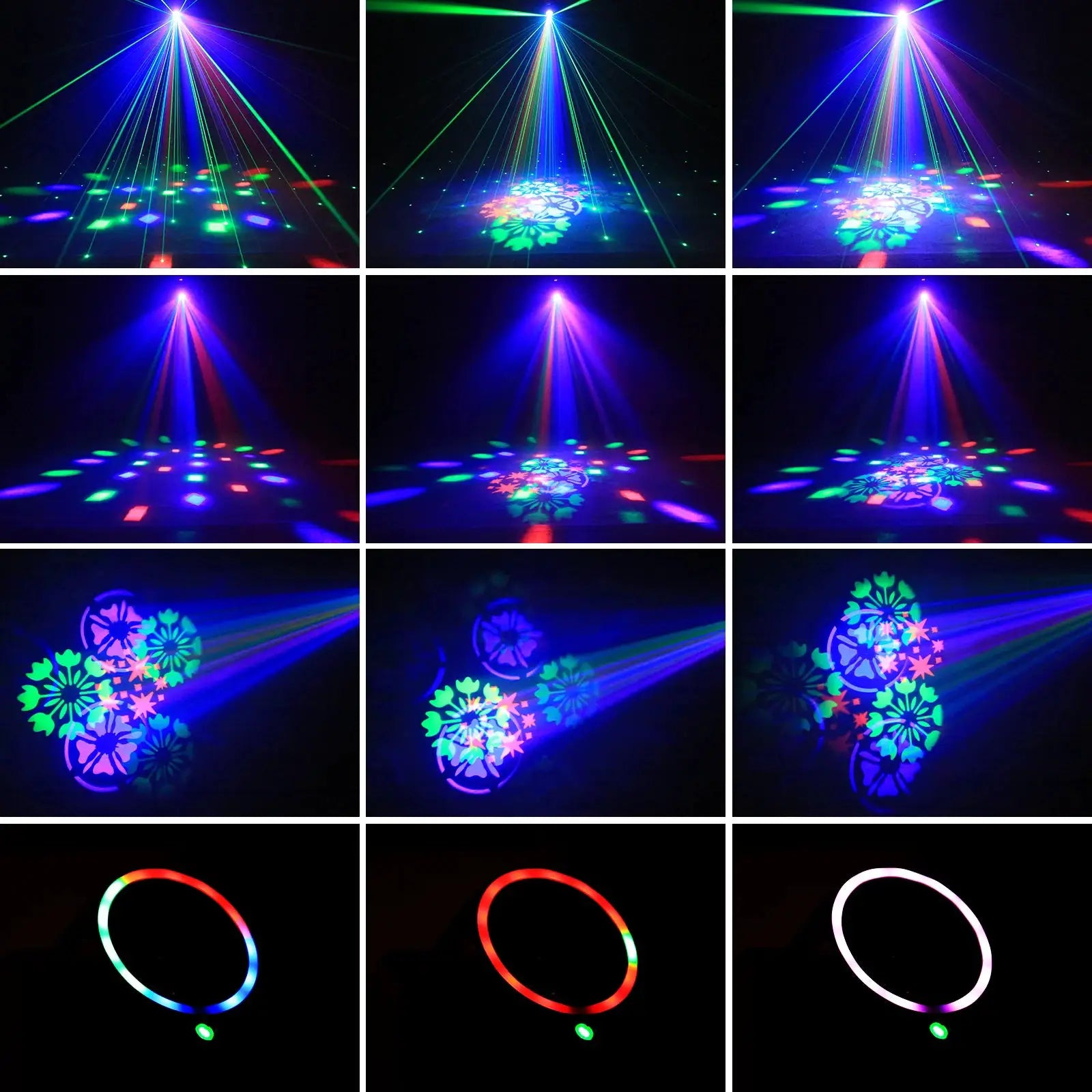 U'King Mini 30W Beam Pattern Moving Head Light RGB DMX Sound Activated Strobe Effect Stage Light for DJ Disco Party Christmas by Beastly Survival Outlet