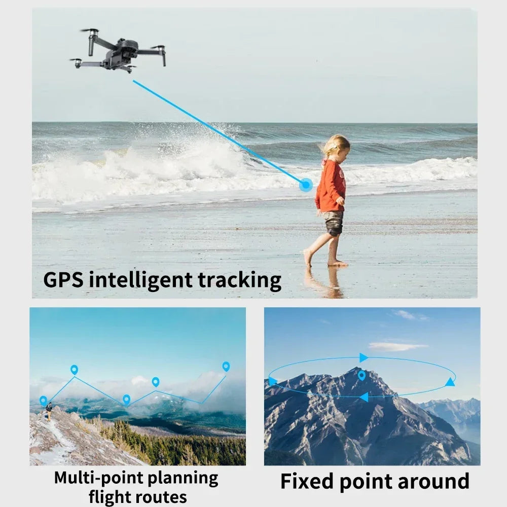 L109 Pro Max GPS Drone 4K 3 Axis PTZ Dual Camera Drone