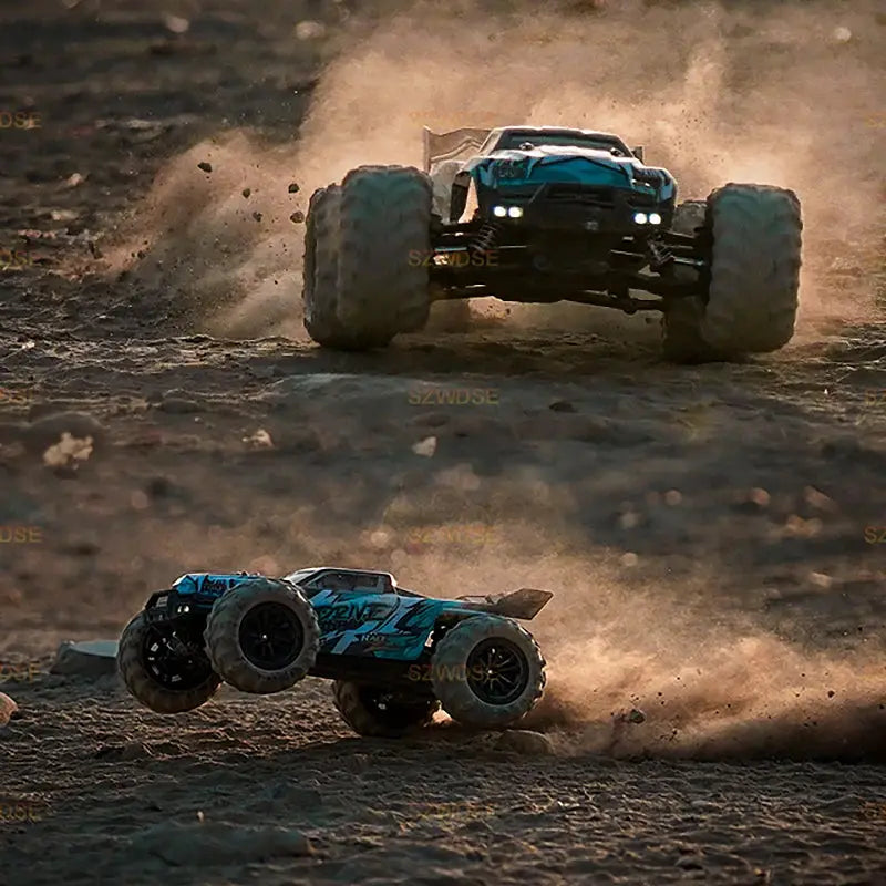 Wltoys Q117 1/16 RC Car 4WD Remote Control Car LED Headlights Brushless 70KM/H 2.4G High Speed Off-Road Drift Toys for Children by Beastly Survival Outlet