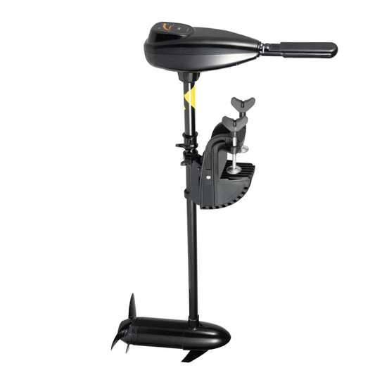 Black Modern Electric Outboard Engine 5 Forward 3 Reverse Gears 3 Blade Propeller Aluminum Alloy Electric Outboard Engine by Beastly Survival Outlet