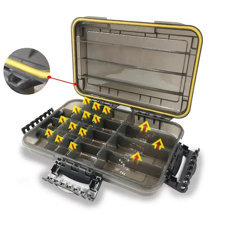 Large-Capacity Waterproof Fishing Tackle Box Fishing Accessories Tool Storage Box Fish Hook Fake Bait Storage Box Fishing Suppli by Beastly Survival Outlet