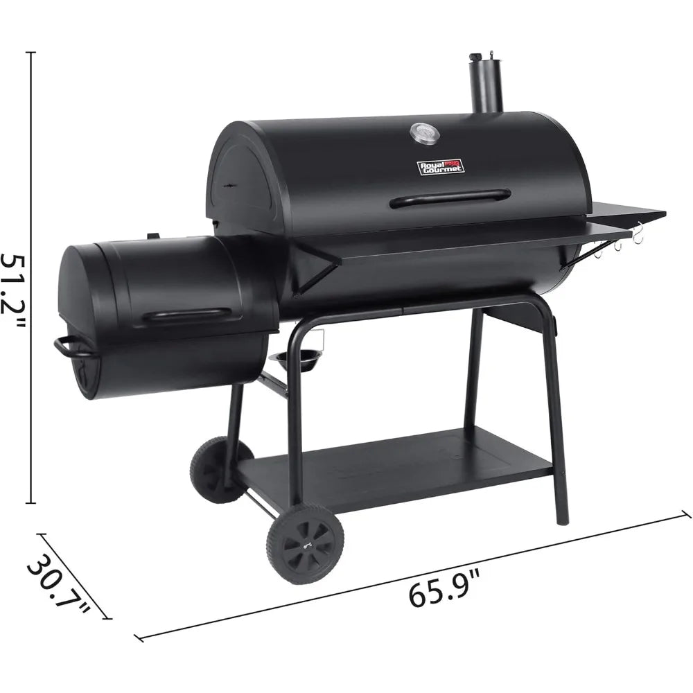 Royal Gourmet CC2036F Charcoal Grill And Offset Smoker
